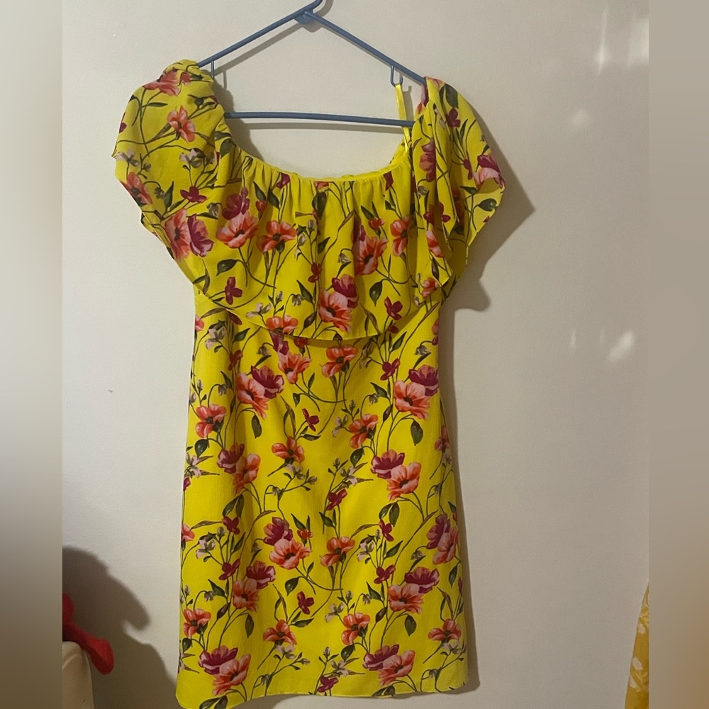 Strapless Ralph Lauren yellow dress